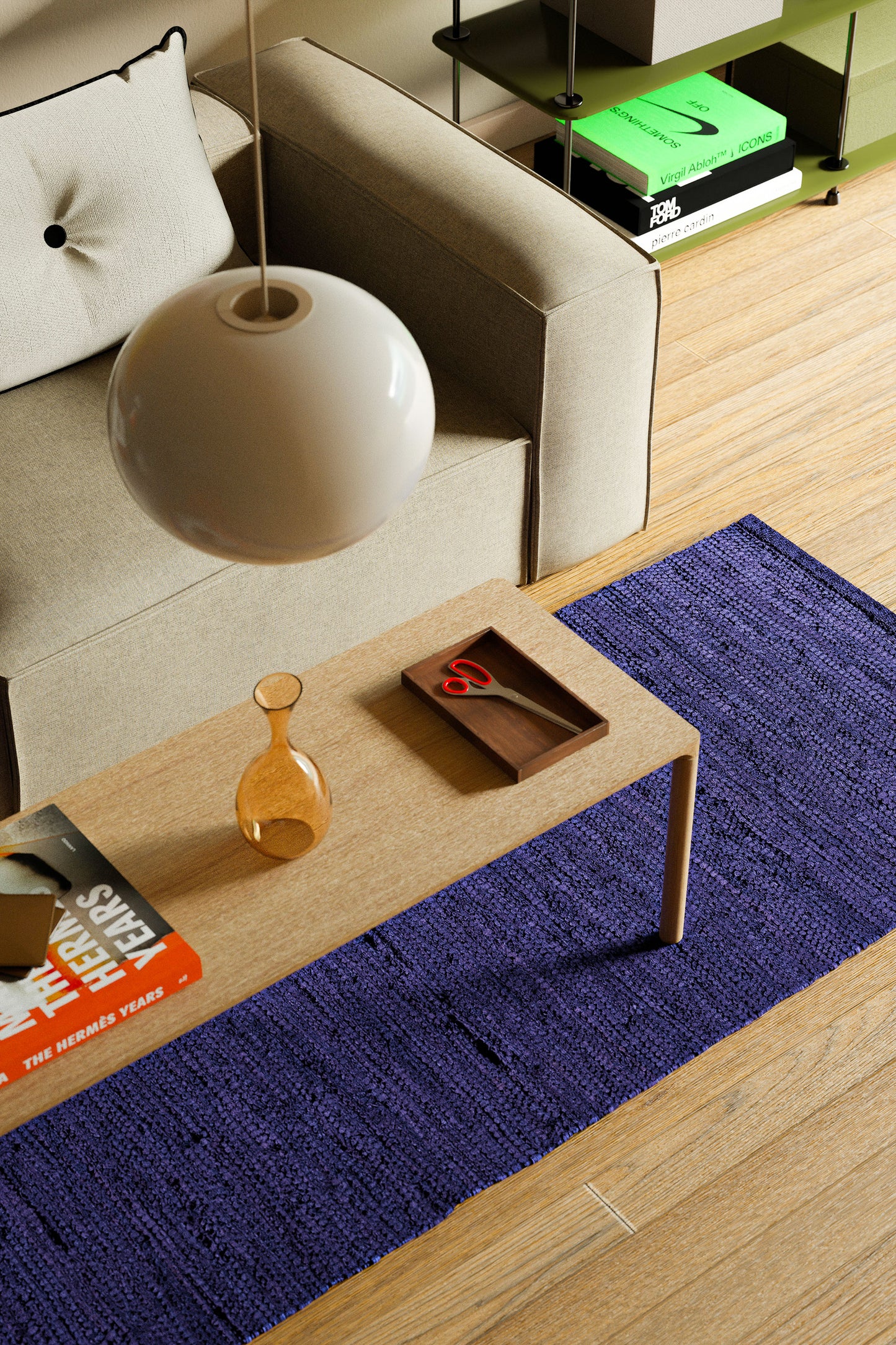 Baumwollteppich, Blaubeere