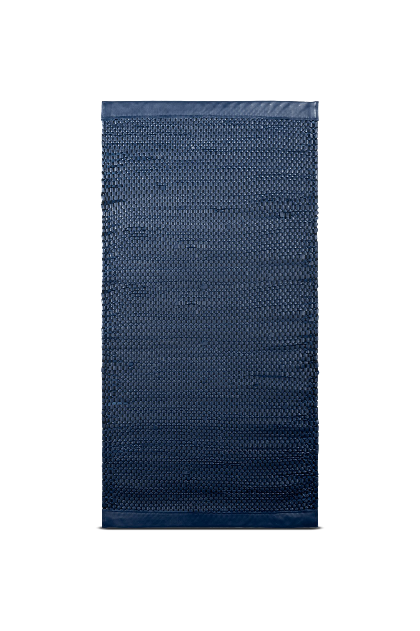 Leather Rug, Porto, Navy